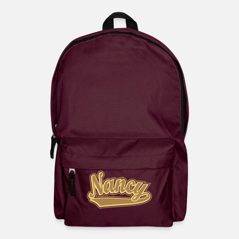 Nancy - T-shirt personalised with your name - Backpack - burgundy