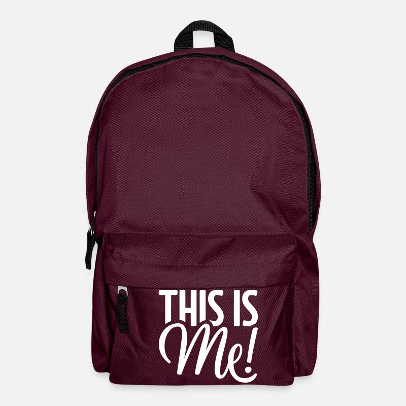 This is me! - Backpack - burgundy