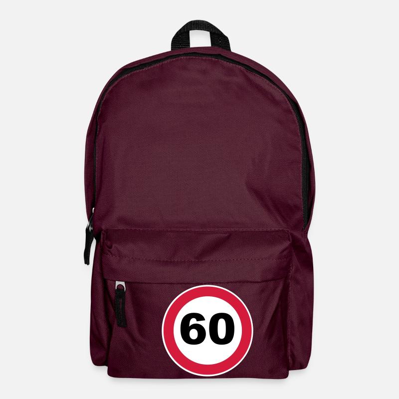 60th birthday - Backpack - burgundy