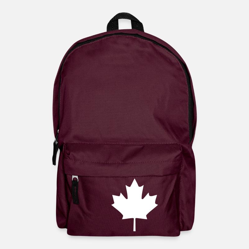 Kanada Canada Ahorn - Rucksack - Burgunderrot