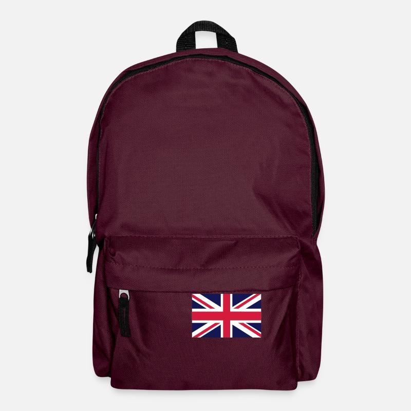 British Flag - Backpack - burgundy