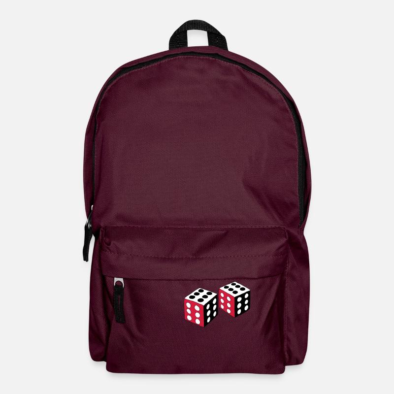 Dice - Backpack - burgundy