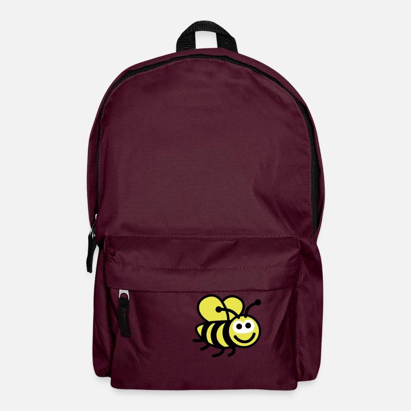 biene___f3 - Rucksack - Burgunderrot