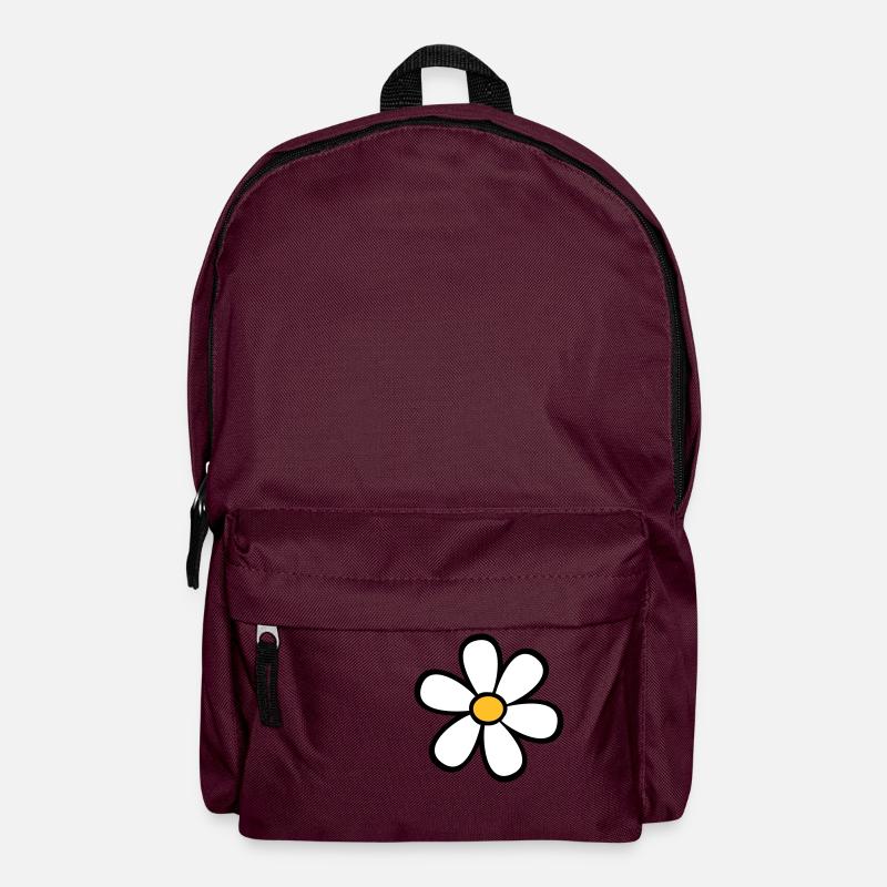 Marguerites - Sac à dos - bordeaux 