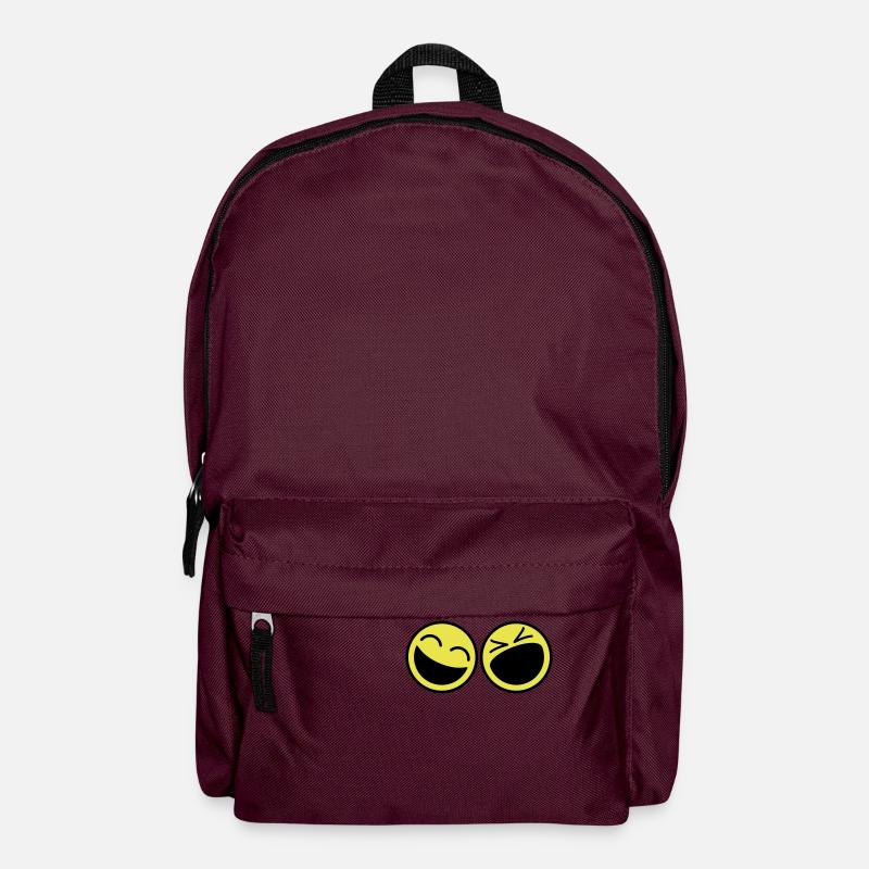 Smileys - Rucksack - Burgunderrot