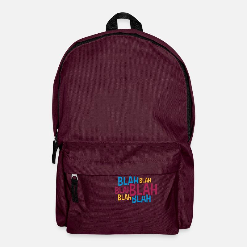 Comic Blah Bunt - Rucksack - Burgunderrot