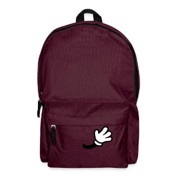 Agiter la main de la bande dessinée - Sac à dos - bordeaux  - Devant