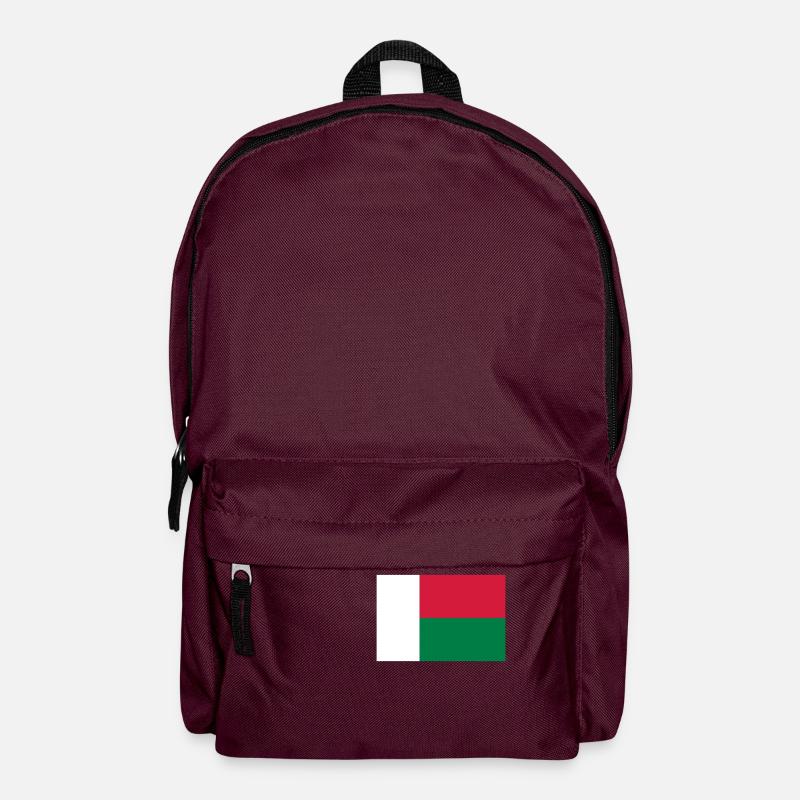 Madagascar - drapeau - Sac à dos - bordeaux 
