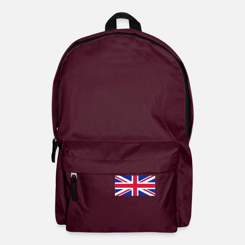 union jack - Rucksack - Burgunderrot