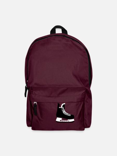 Schlittschuh - Rucksack - Burgunderrot