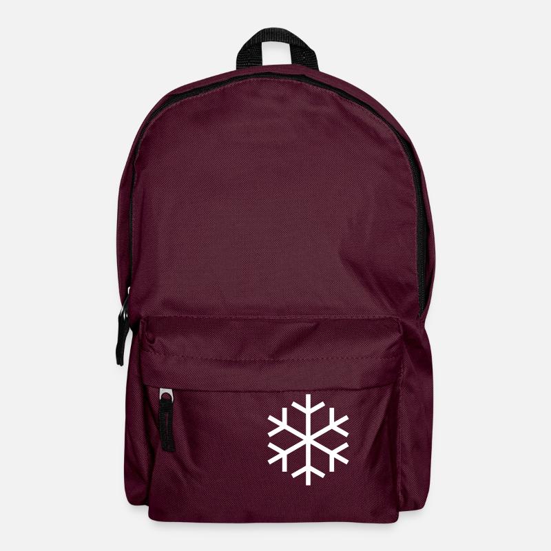 Schneeflocke - Rucksack - Burgunderrot