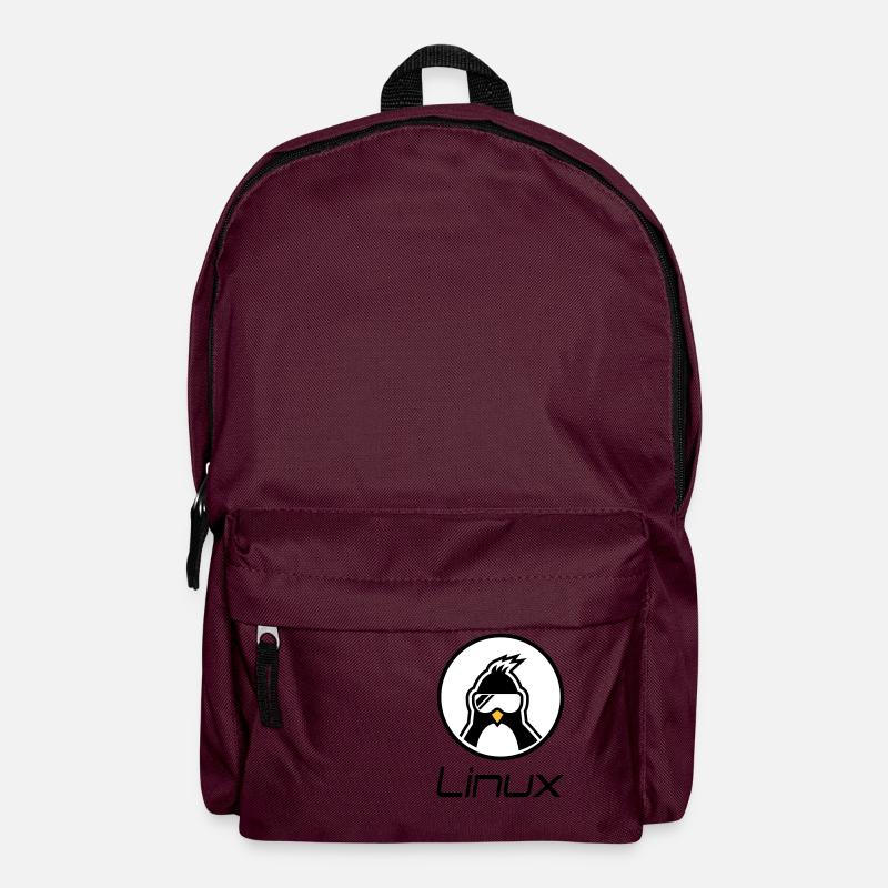 linux - Backpack - burgundy