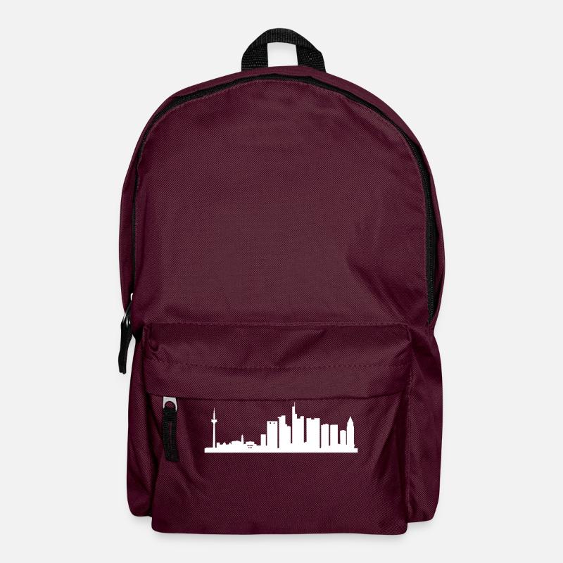 Skyline Frankfurt - Rucksack - Burgunderrot