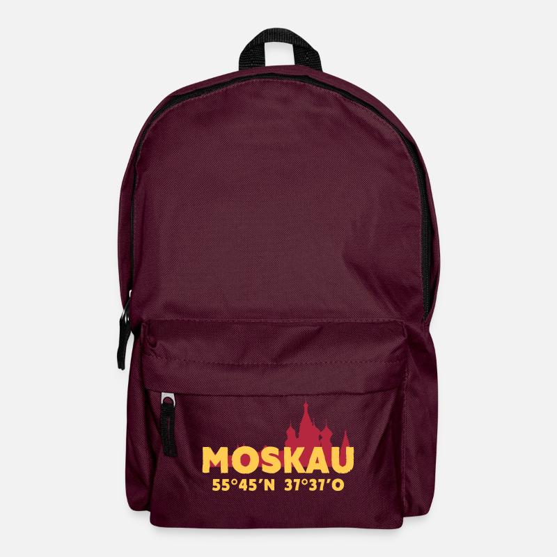 Moskau - Rucksack - Burgunderrot