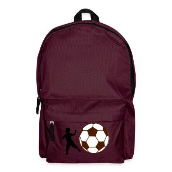 Kind Fußball - Rucksack - Burgunderrot - Vorne