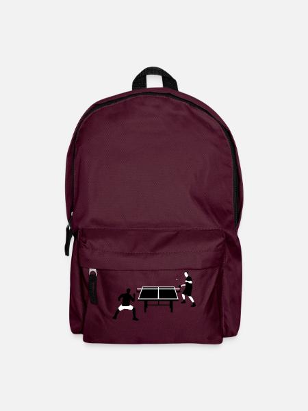 table_tennis_052012_c_2c - Backpack - burgundy