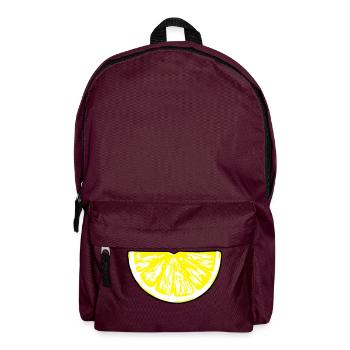 lemon_slice - Backpack - burgundy - Front
