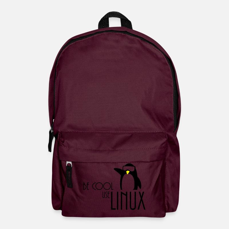 be cool use linux - Backpack - burgundy