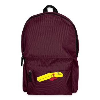 Pommes - Rucksack - Burgunderrot - Vorne