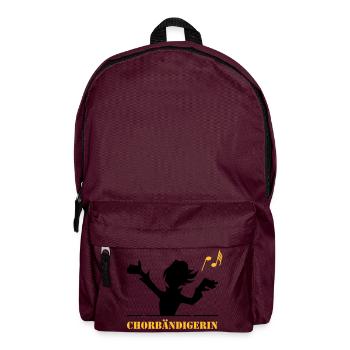 Chorbändigerin - Rucksack - Burgunderrot - Vorne