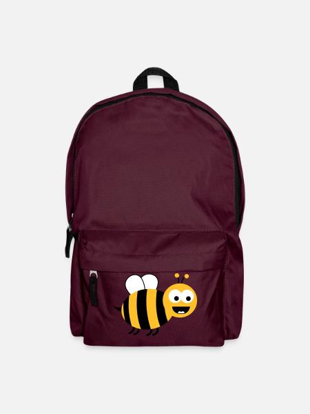 Funny Sweet Bee - Rucksack - Burgunderrot