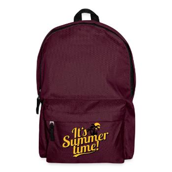 It's Summer Time - beach & holiday - Backpack - burgundy - Front