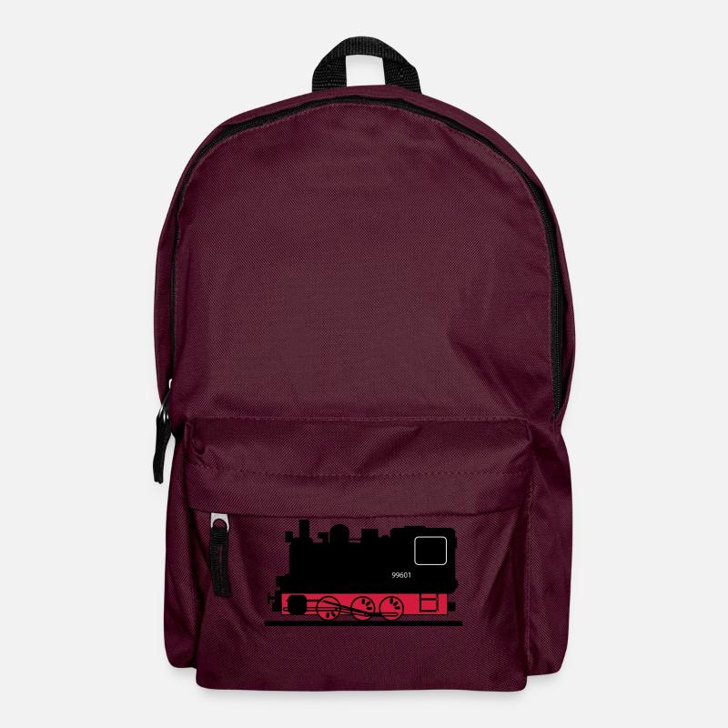 Dampflok - Rucksack - Burgunderrot