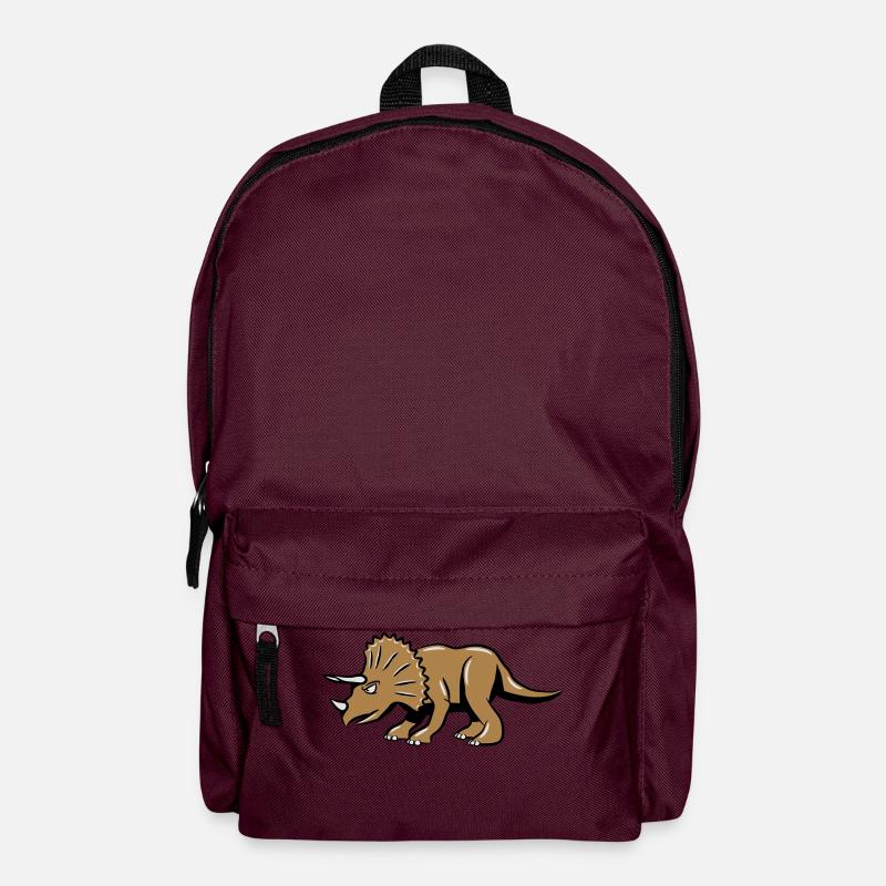 Saurier dinosaurier Pentaceratops - Rucksack - Burgunderrot