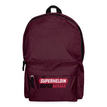 Superheld ohne Umhang Mama - Rucksack - Burgunderrot - Vorne