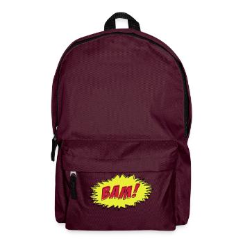 Comic Book BAM! - Backpack - burgundy - Front