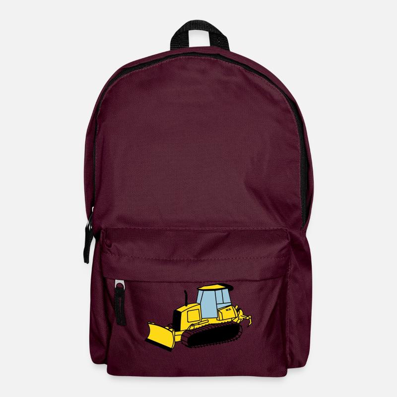 Planierraupe - Rucksack - Burgunderrot