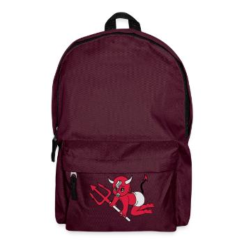 evil devil demon hell devil satan crawling pacifie - Backpack - burgundy - Front