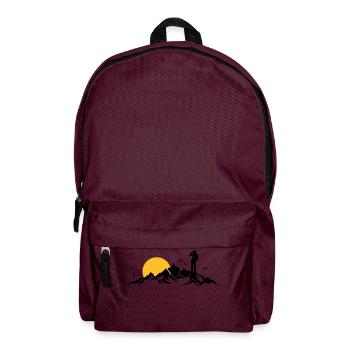 Natur - Berge Wanderer - Rucksack - Burgunderrot - Vorne