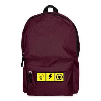 Electrician / Electricien / Elektriker / Electric - Backpack - burgundy - Front