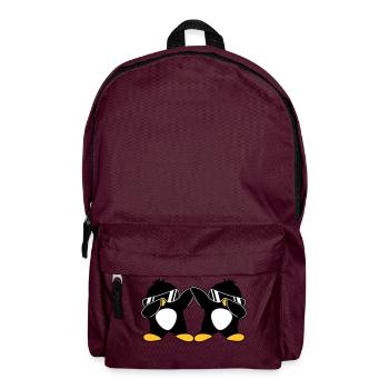 2 Dab Penguins - Backpack - burgundy - Front