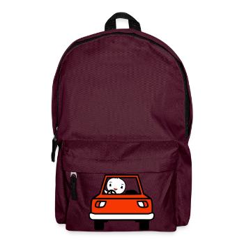 Bird Driving Car Driver Driving License Mobile - Backpack - burgundy - Front