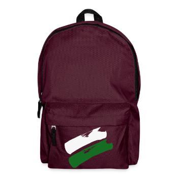 Sachsen Flagge - Pinselstriche - Rucksack - Burgunderrot - Vorne