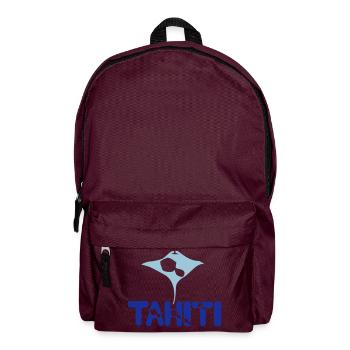 Tahiti manta - Backpack - burgundy - Front