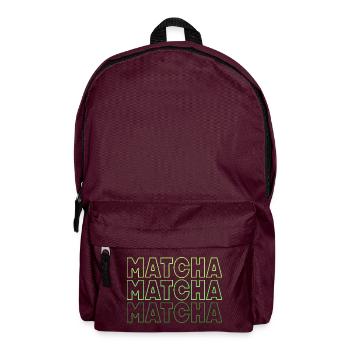 Matcha - Backpack - burgundy - Front