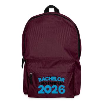 Bachelor 2026 Abschluss Promotion Sponsion - Rucksack - Burgunderrot - Vorne