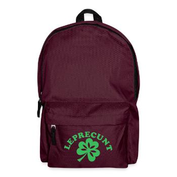Lustiger irischer sarkastischer St. Patrick's Day - Rucksack - Burgunderrot - Vorne