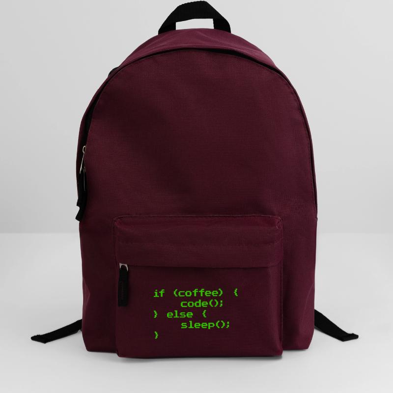 No Coffee No Code Programmer Computer Scientist Backpack