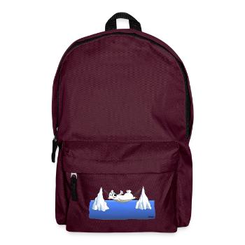 Eisberg Chillen - Rucksack - Burgunderrot - Vorne
