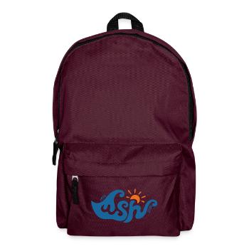 The blue wave of Windsurfing Hargen - Backpack - burgundy - Front