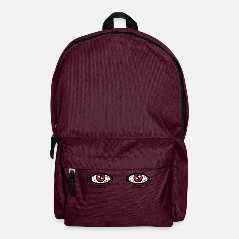 2 grosse Augen - Rucksack - Burgunderrot