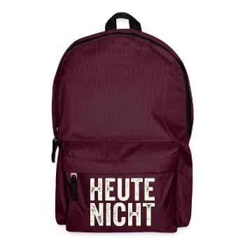 Heute Nicht - Rucksack - Burgunderrot - Vorne