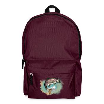 Forelle - Rucksack - Burgunderrot - Vorne
