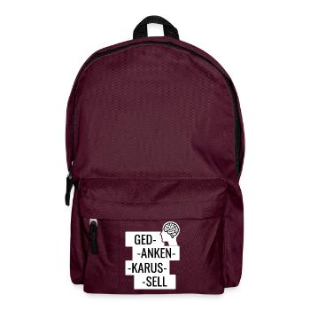 Gedankenkarussell Puzzle - Rucksack - Burgunderrot - Vorne