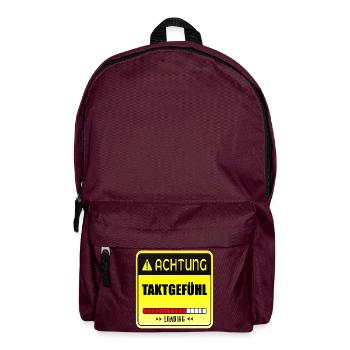 TANZEN TAKTGEFÜHL - Rucksack - Burgunderrot - Vorne