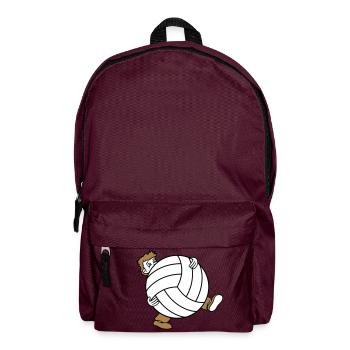 huge volleyball sport club ball ball wear s - Backpack - burgundy - Front